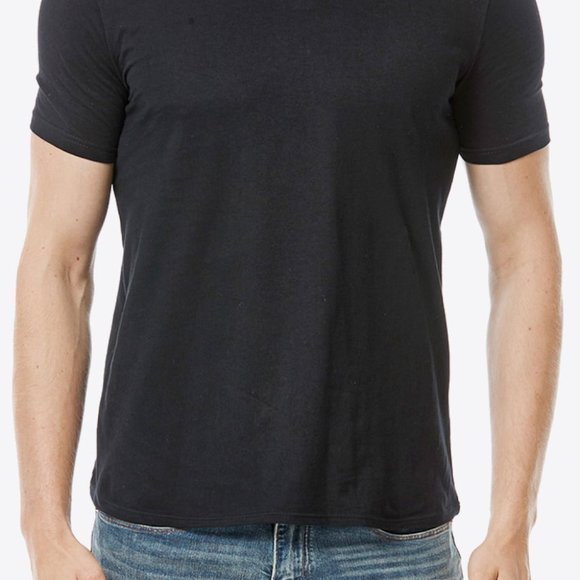 Notched Neck Short Sleeve Tee - Picture 3 of 6